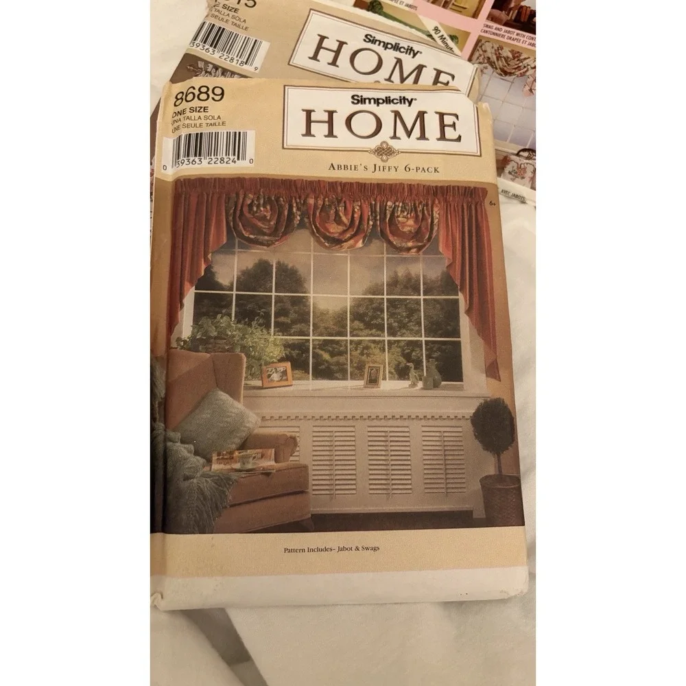 LOT of 5 Vintage Simplicity Sewing Patterns 80s & 90's Home Decorating & Crafts